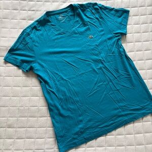 Lacoste Teal Men's V-neck Tee/T-Shirt